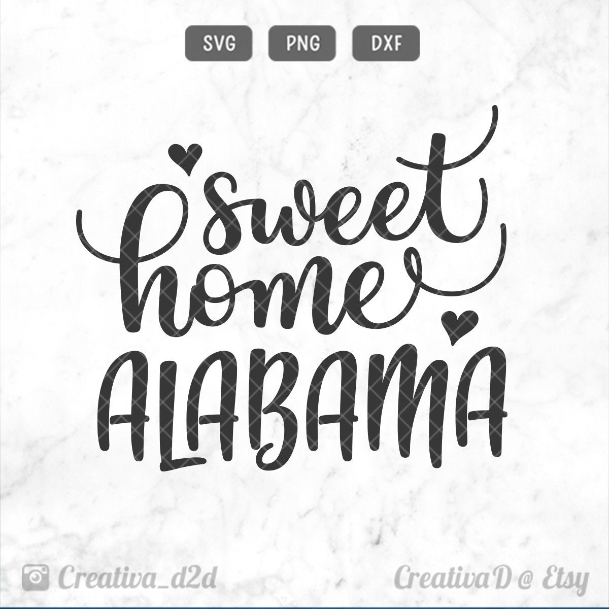 Sweet Home Alabama SVG PNG DXF Alabama Svg Home Svg Bama Svg Etsy