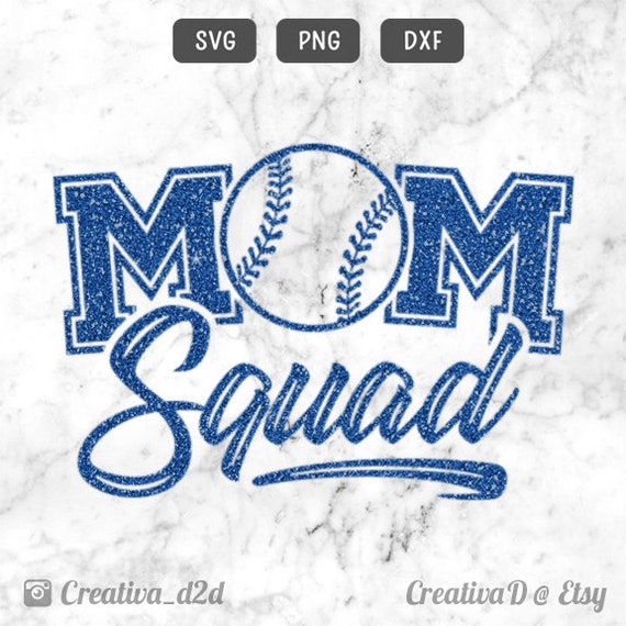 Download Baseball Mom Squad Svg Dxf Png Files Baseball Sports Mom Etsy