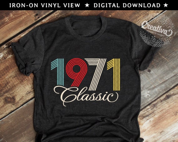 Download 1971 Svg 50th Birthday Svg Classic Svg Birthday Year Svg Etsy