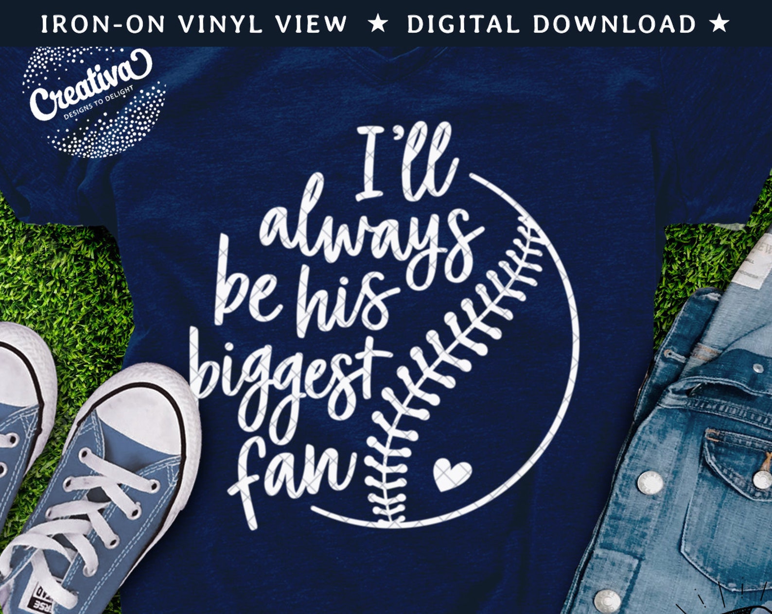 Baseball Svg Png Dxf Ill Always Be His Biggest Fan Svg Etsy