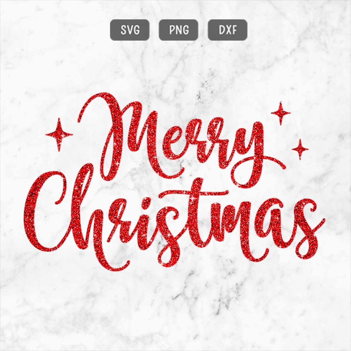 Merry Christmas SVG DXF PNG Merry Svg Christmas Svg Clip Art | Etsy