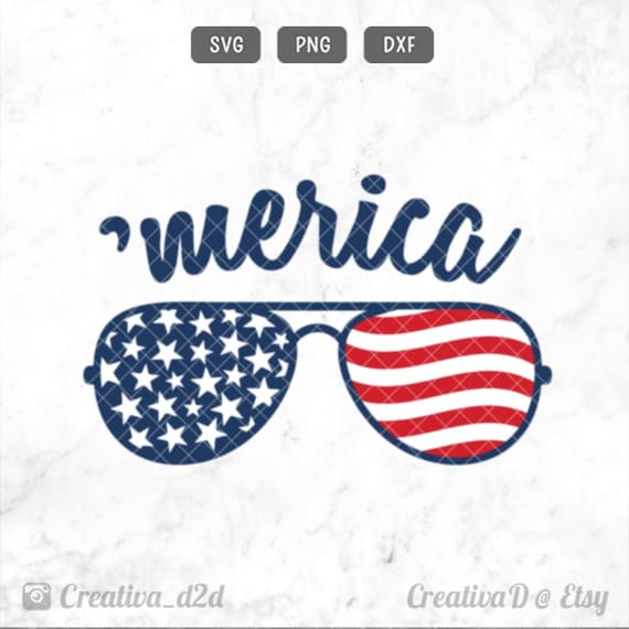 4th Of July Svg America Sunglasses Svg Merica Sunglasses Etsy