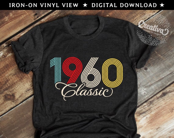 Download 1960 Svg 61st Birthday Svg Classic Svg Birthday Year Svg Etsy