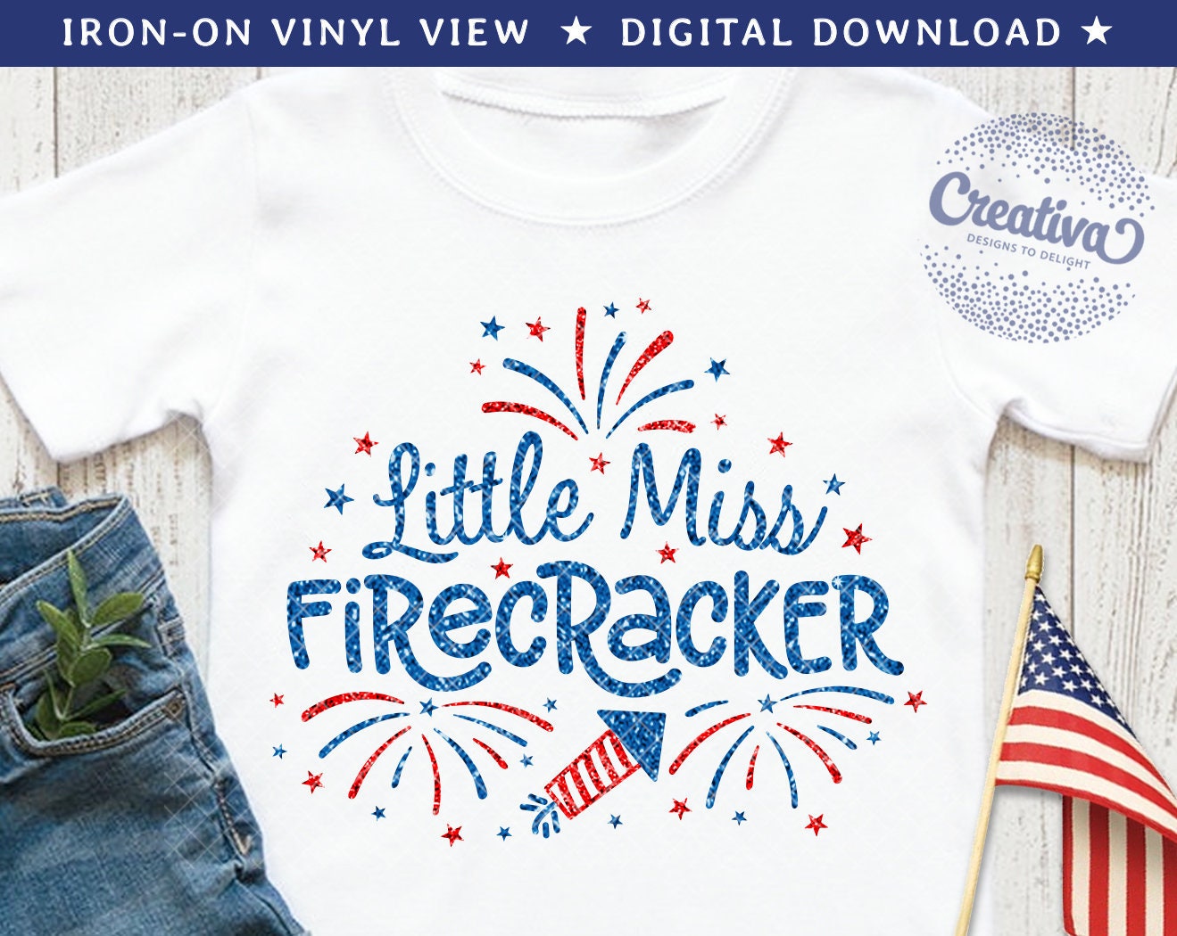 Little Miss Firecracker SVG Girl 4th of July Svg Toddler Fourth of Ju…