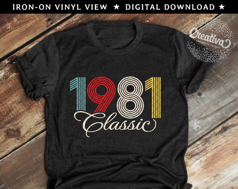 Download 1981 SVG 40th Birthday SVG Classic SVG Birthday Year Svg ...