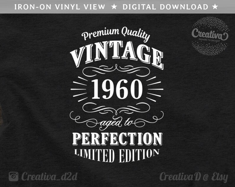 Download 60th Birthday SVG 1960 Birthday Svg Vintage Dude SVG Dad's | Etsy