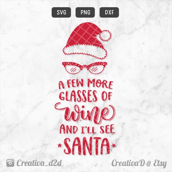 Download Funny Christmas SVG Santa Svg Wine Svg PNG DXF Clip Art ...