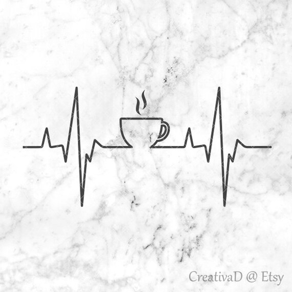 Download Coffee Heartbeat Svg File Coffee Pulse Svg Coffee Ekg Svg Etsy