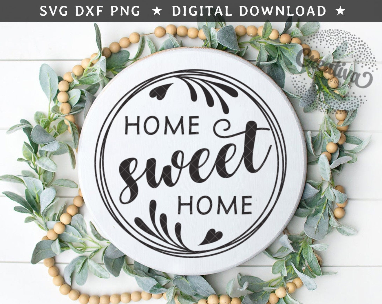 Free Free 110 Home Sweet Home Round Svg SVG PNG EPS DXF File