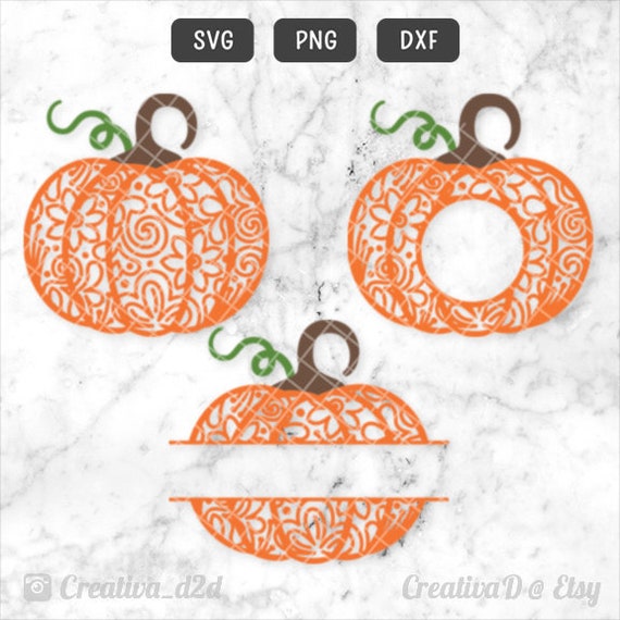Download Monogram Pumpkin Svg Png Dxf Swirly Pumpkin Split Pumpkin Svg Etsy
