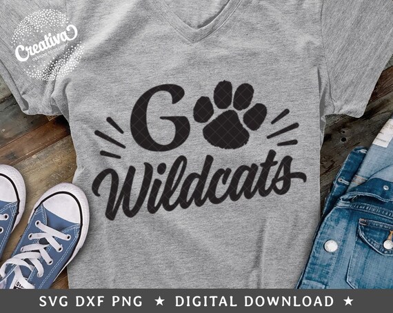Go Wildcats SVG DXF PNG Wildcats Team Svg School Team Svg | Etsy