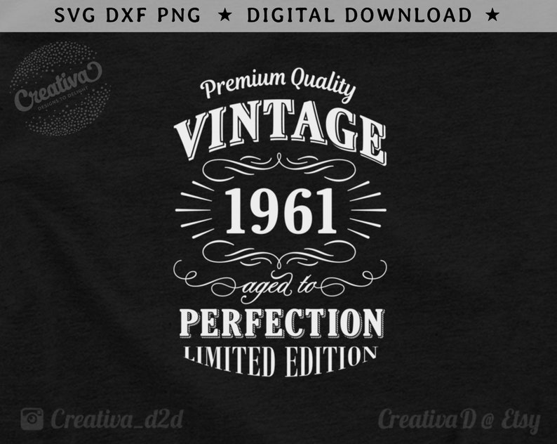 Download 60th Birthday Svg 1961 Birthday Svg Vintage Dude Svg Dad S Birthday Svg Limited Edition Svg Aged To Perfection Svg Tennessee Whiskey Svg Clip Art Art Collectibles Darulmusthofanwra Sch Id