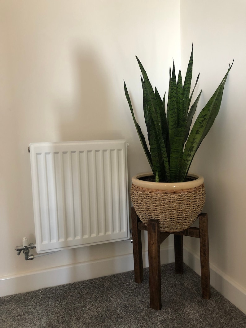 14 Colours To Choose From Hand-Built To Order Home Decor Wooden Rustic Plant Stand