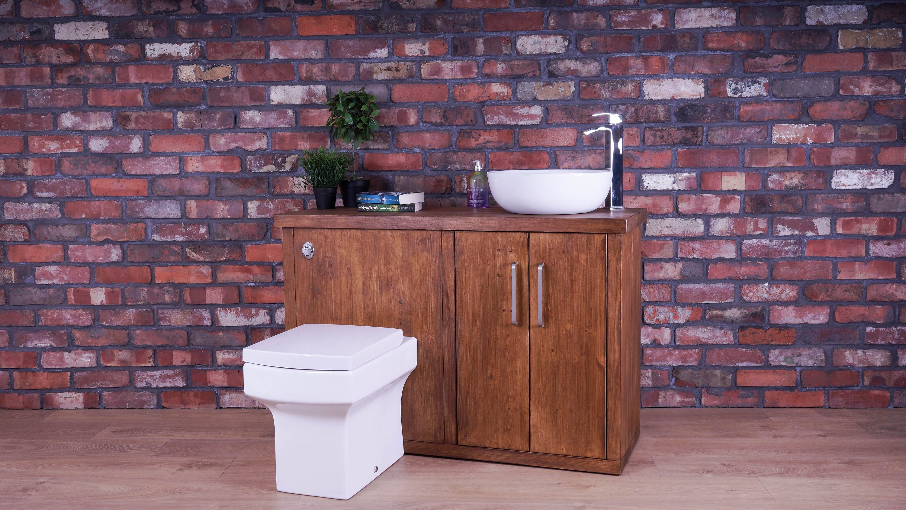Combination Bathroom Vanity Unit & Back to Wall Toilet Unit Etsy UK