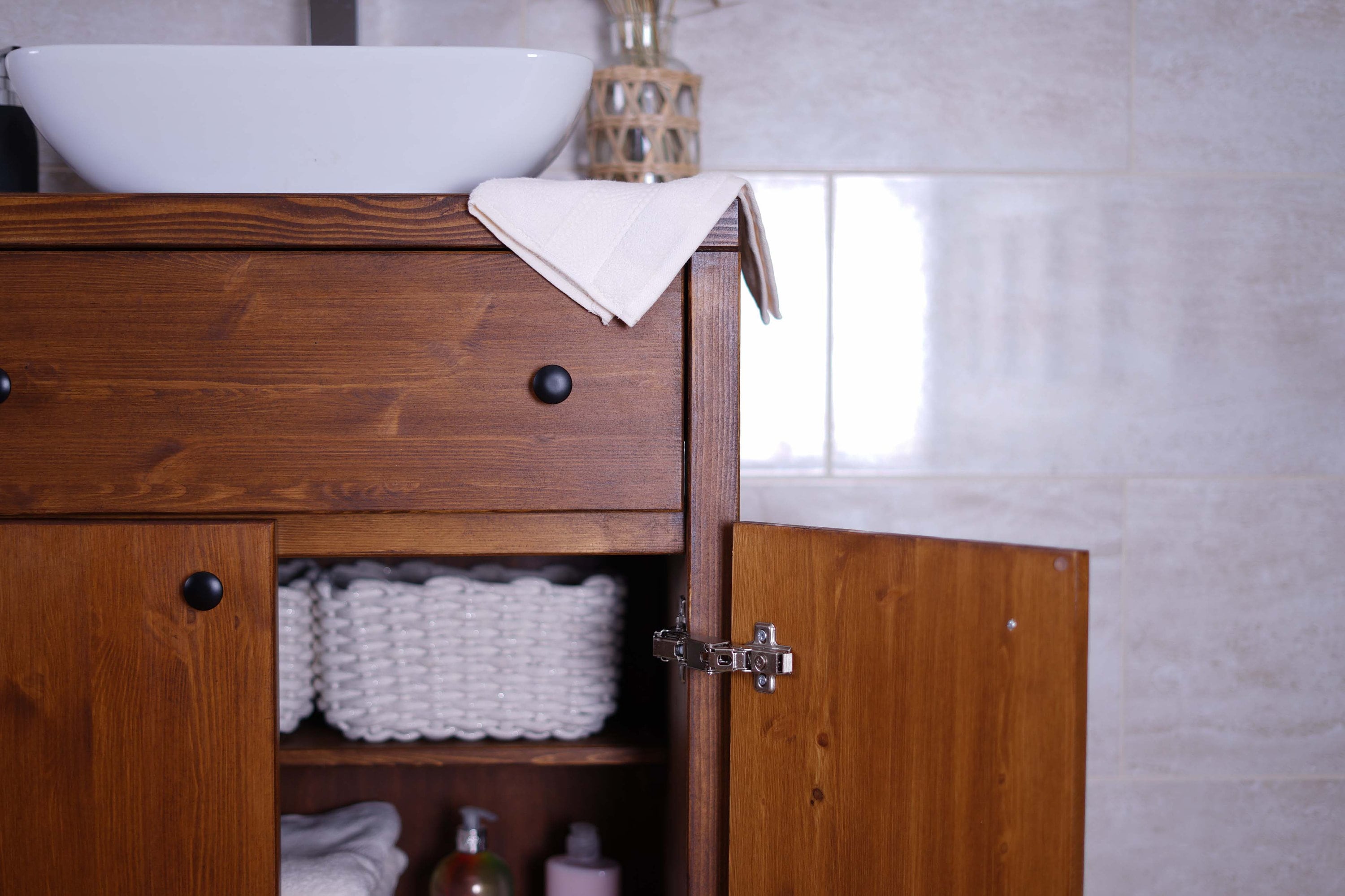 Sarah Storage Cabinet - Espresso  Beautiful bathroom furniture