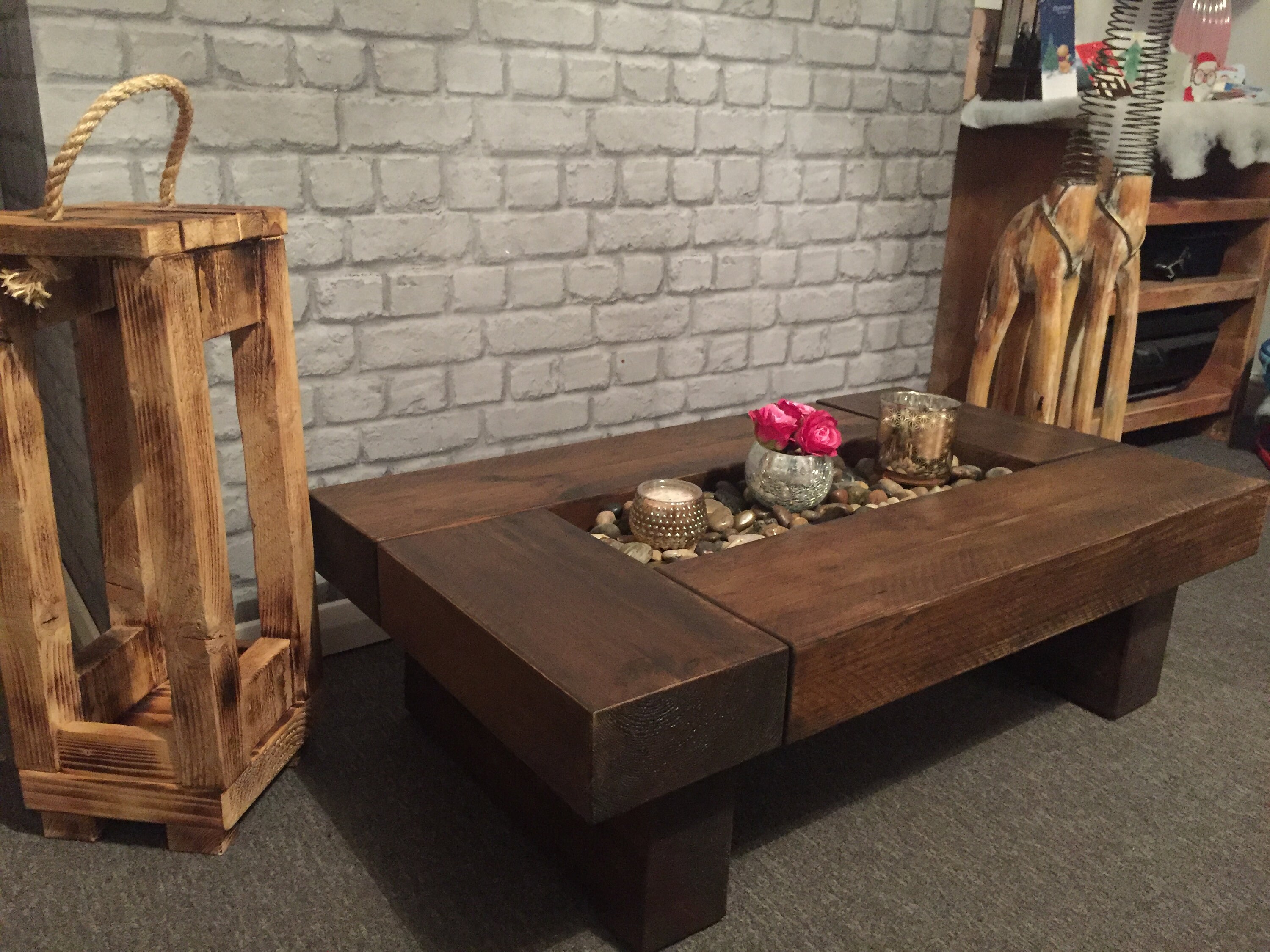 Bespoke Handcrafted Railway Sleeper Coffee Table Available Etsy