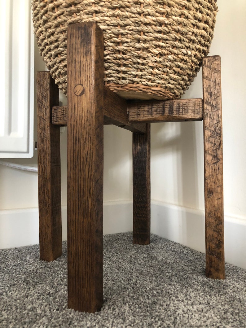 14 Colours To Choose From Hand-Built To Order Home Decor Wooden Rustic Plant Stand