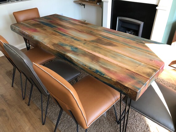 Bespoke Hand Built Dining Table With Matching Bench Etsy