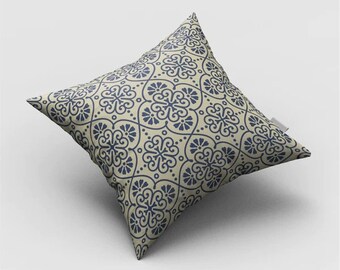 Customised Digital printing Classic Flower Inspired  cushion cover with Cushion Inner Insert Pad