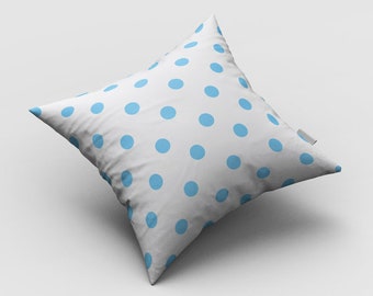 Customised Digital printing Polka dot Rectangular  Round Square  cushion cover with Cushion Inner Insert Pad