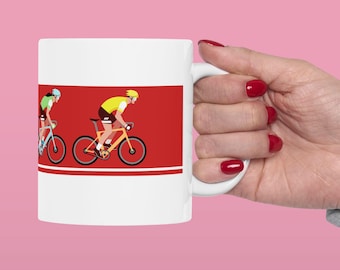 Bike Mug Bicycle Coffee Mug Gift for Cyclist Gifts for Women Bike Gift Mothers Day Gift for Mom Bike Gifts Bike Girl Cycling Gifts Husband
