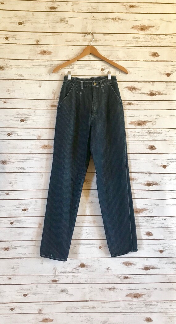 vintage striped jeans