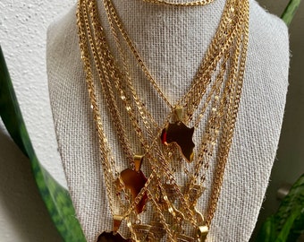 Gold Africa Necklace