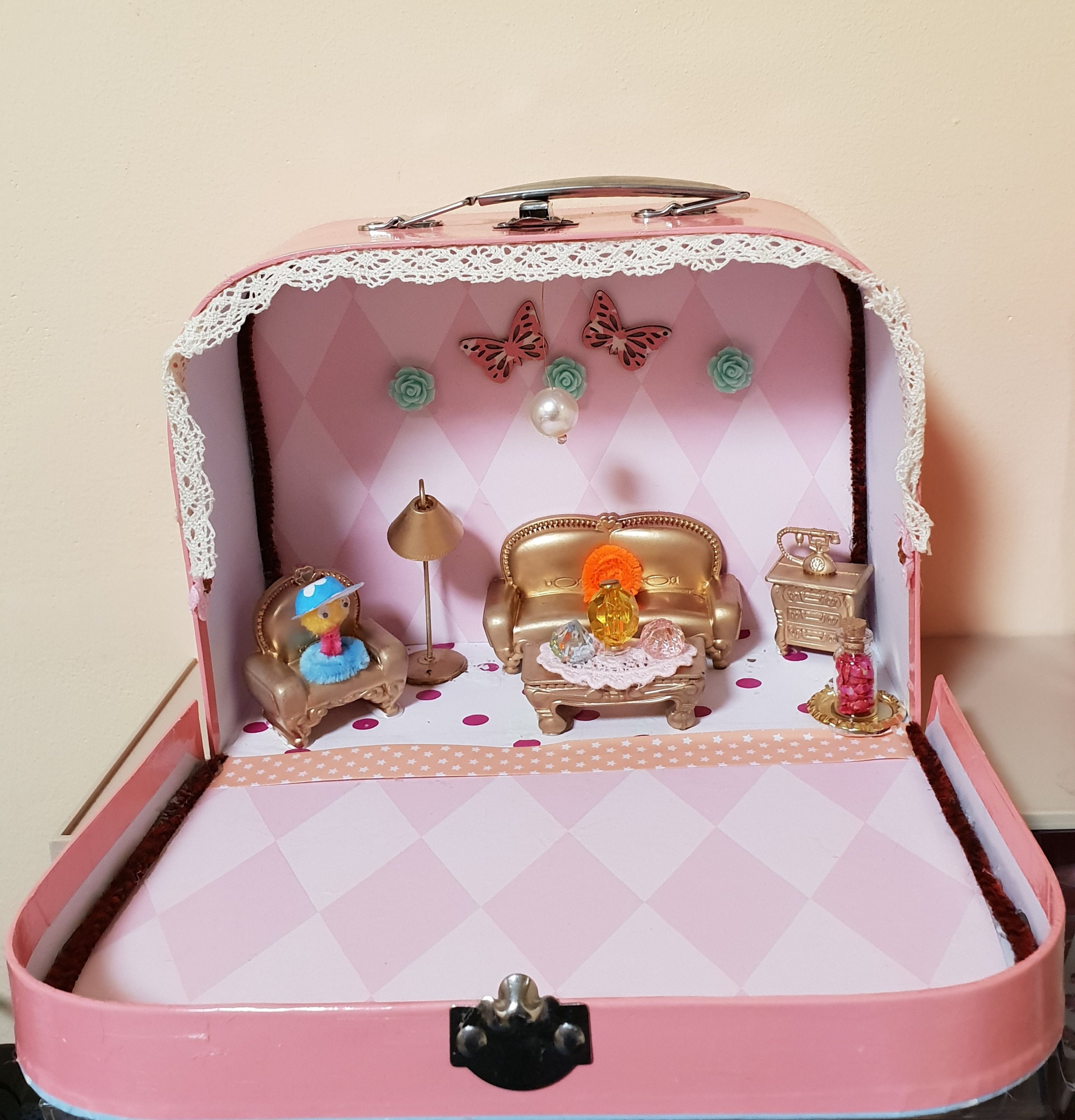 Suitcase Dollhouse travel Dollhouse in a Suitcase Etsy India