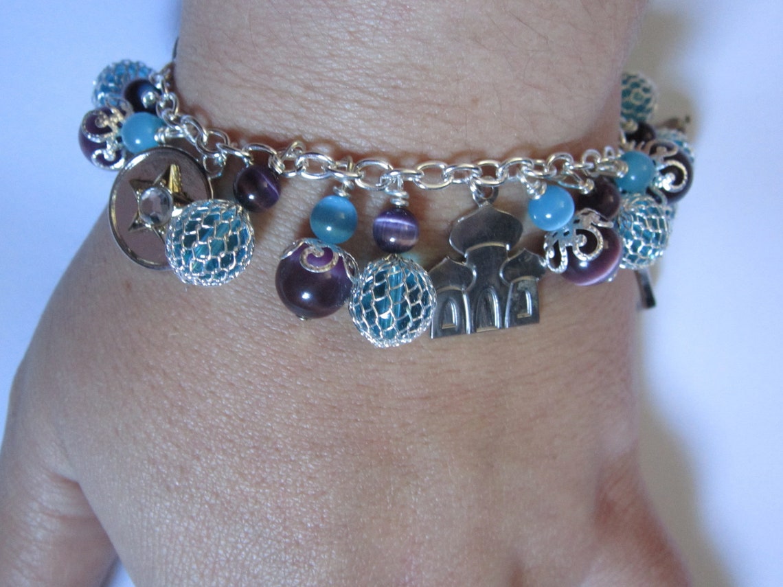 Princess Jasmine Charm Bracelet Etsy