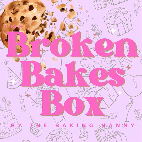 THE ULTIMATE (*Regular) MIX Broken Bakes Box / Postable Cakes & Biscuits / Edible Gift / Surprise Selection