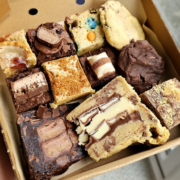 Broken Bakes Box: Cookie, Brownie & Cake Selection, Edible Gift