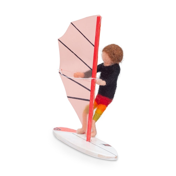 Miniatur aus Filz, Windsurfen