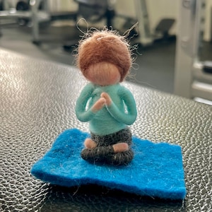 Felt miniature &quot;Yoga&quot;