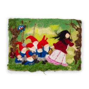 Felt picture Snow White and the Seven Dwarfs