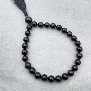 Black Onyx Pocket Mala | 27+1 Beads Healing Jewelry | Gemstone Protection Mala | Unique Gift for Him & Her