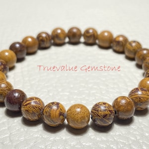 Mariam Jasper Beaded Bracelet, Unique Gemstone Jewelry, Handmade Gift for Her, Natural Stone Accessory, Boho Style Bracelet