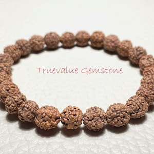Rudraksha Beaded Bracelet: Handcrafted Spiritual Healing Gift