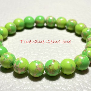 Sea Sediment Jasper Bracelet, Beaded Jewelry for Healing & Meditation, Natural Stone Wristband, Unique Gift Idea