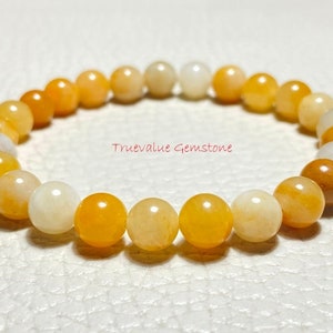 Yellow Aventurine Bracelet, Beaded Bracelet, Healing Crystal, 8mm Beads, Friendship Bracelet, Crystal Beads Bracelet