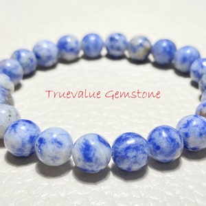 Sodalite Bracelet – Natural Gemstone Beaded Bracelet for Clarity, Balance & Healing Energy