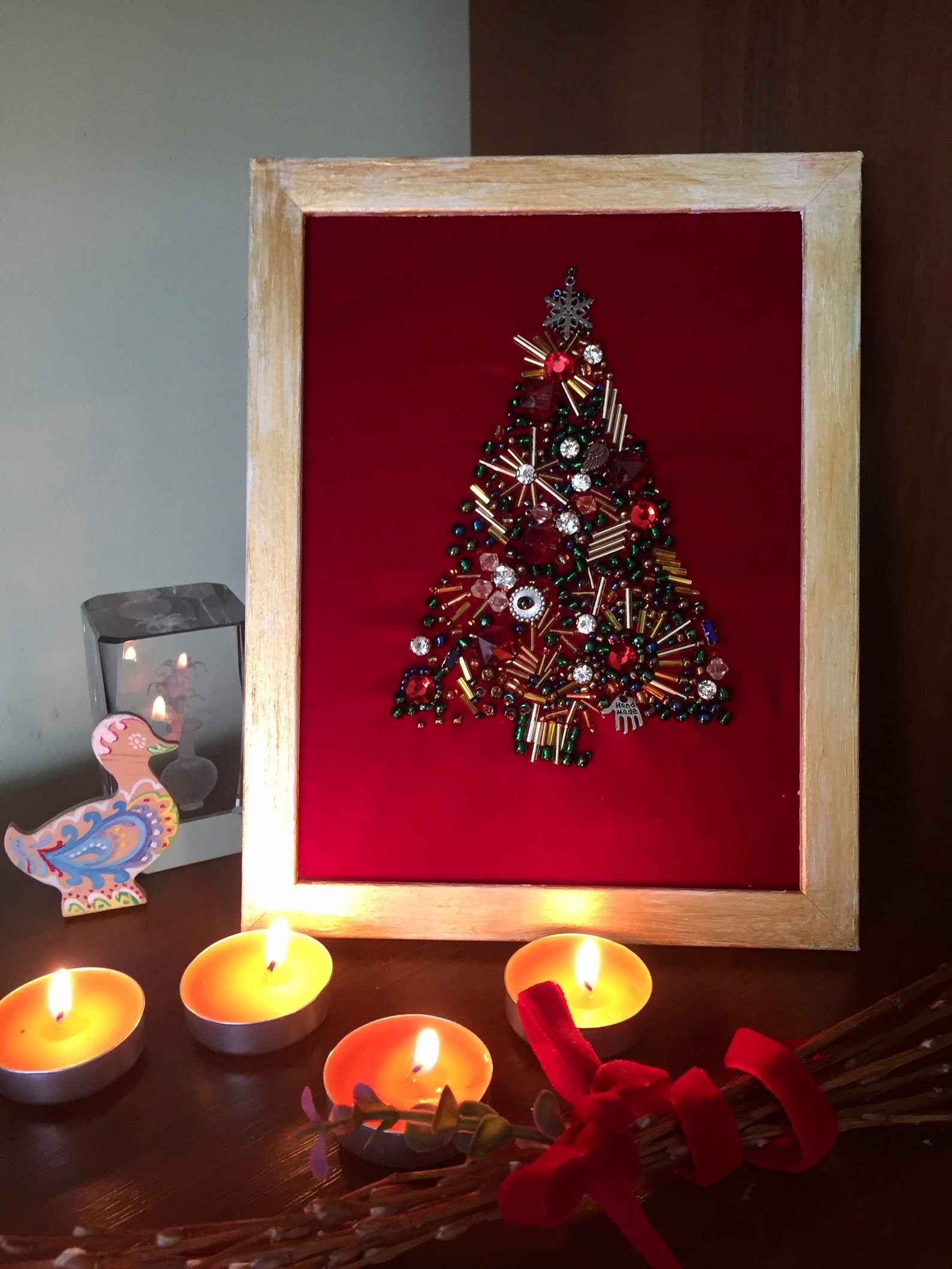Christmas tree frame christmas decorations Christmas tree | Etsy