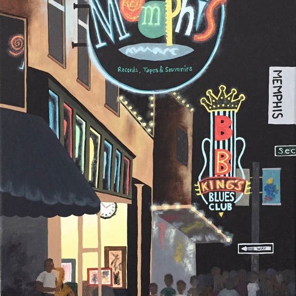 Memphis Painting Etsy