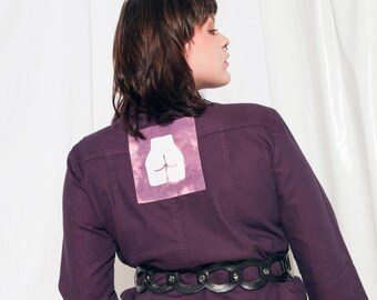 Nude Denim Jacket - Etsy