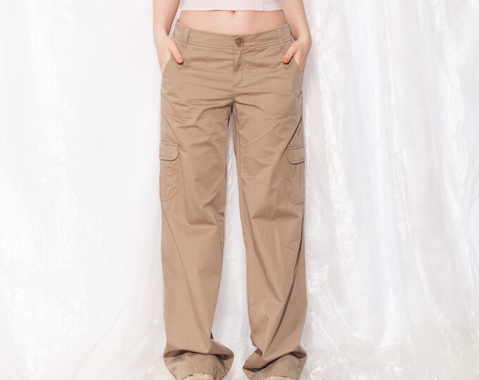 Vintage Good Enough Multi Zip Cargo Trousers Size W31