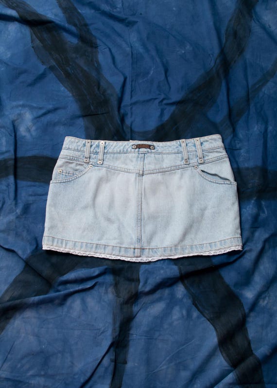 american vintage Jupe femme Joybird - DIRTY VINTAGE Midi Bleu - H24 Magasin Vête