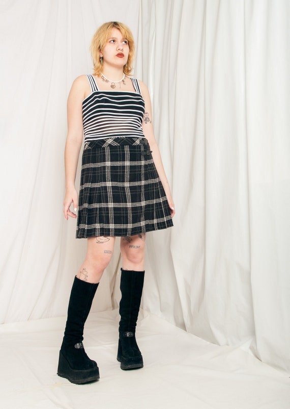 Tartan skirt 90s cheap