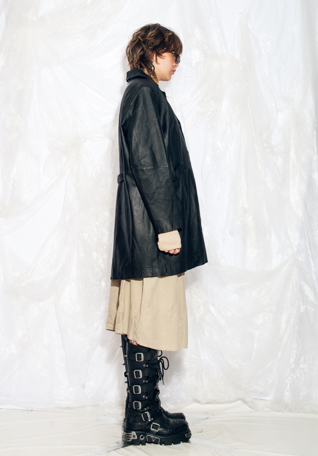 ジャケット・アウター 00s archive y2k velor gothic coat L gothic clothes Gothic Jacket harajuku fashion Cross Jacket