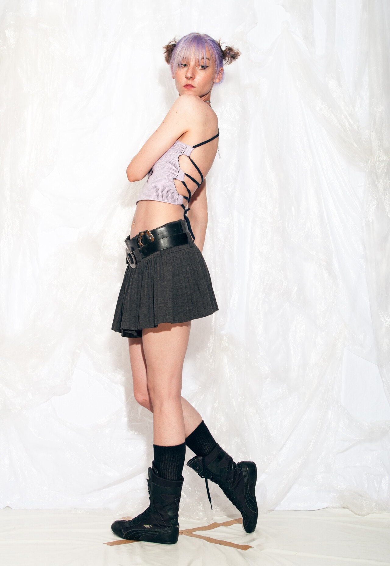 Oversized Sweater Y2K Grunge Butterfly Knitted Pullover