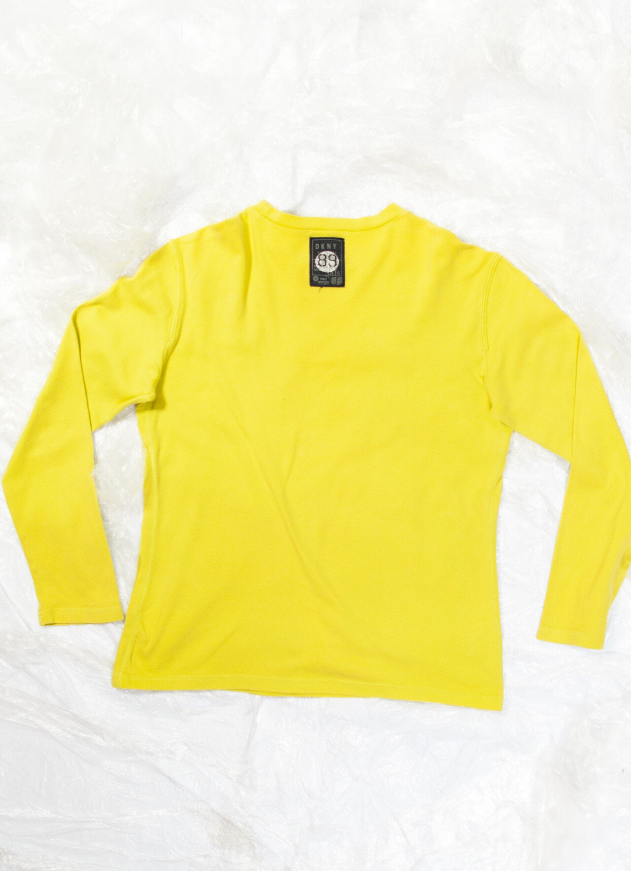ヴィンテージ Y2K DKNY 長袖Tシャツ（ネオングリーン） 2000年代 ダナ 