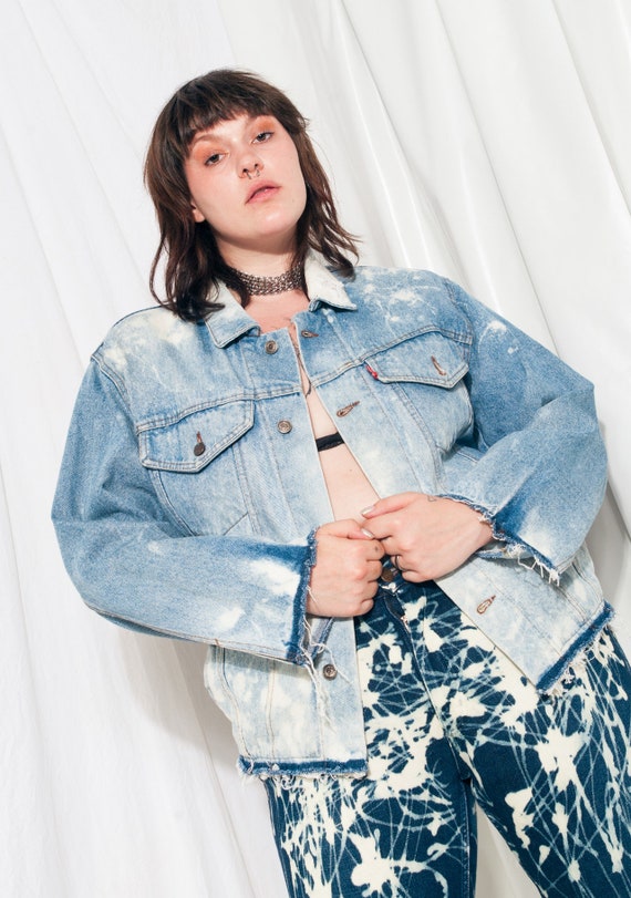 Levi's tie clearance dye denim jacket